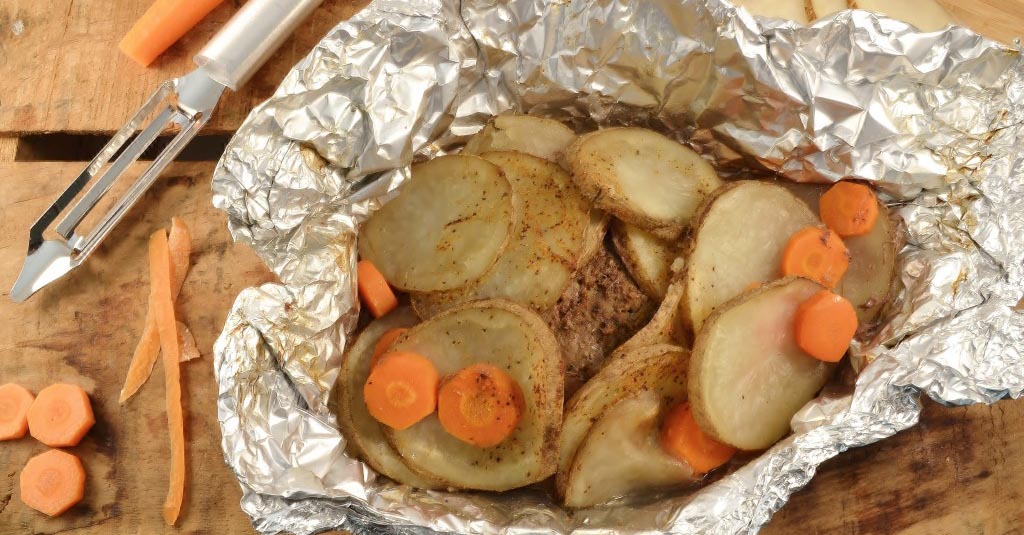 Hobo Dinner Recipe: Beef and Vegetables in a Pouch