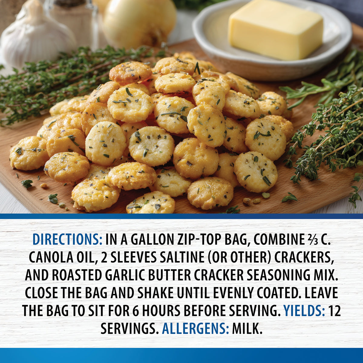 Roasted Garlic Butter Cracker Seasoning