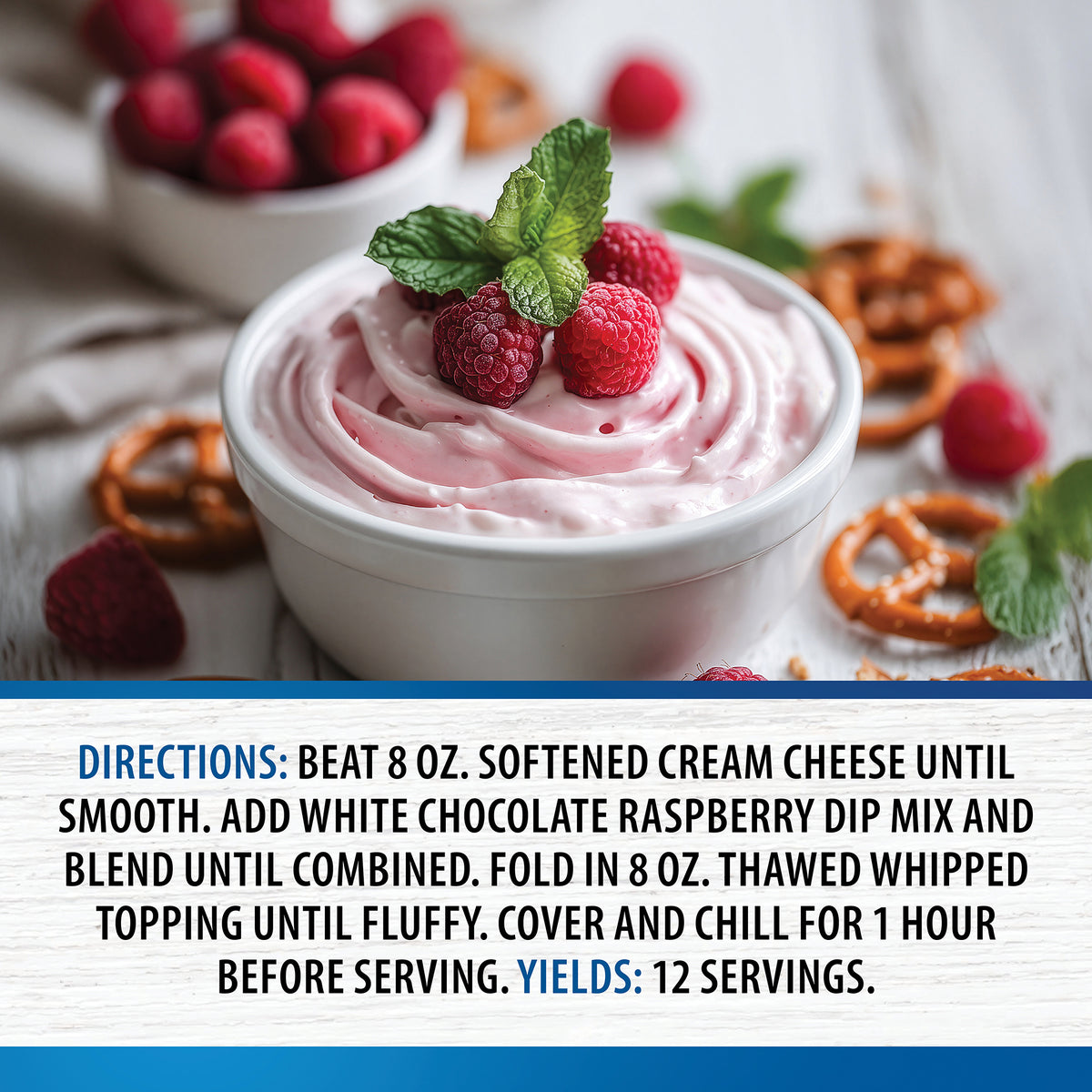 White Chocolate Raspberry Dip