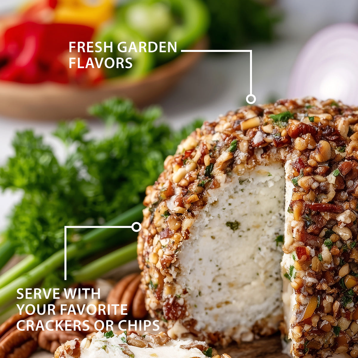 Garden Vegetable Cheeseball