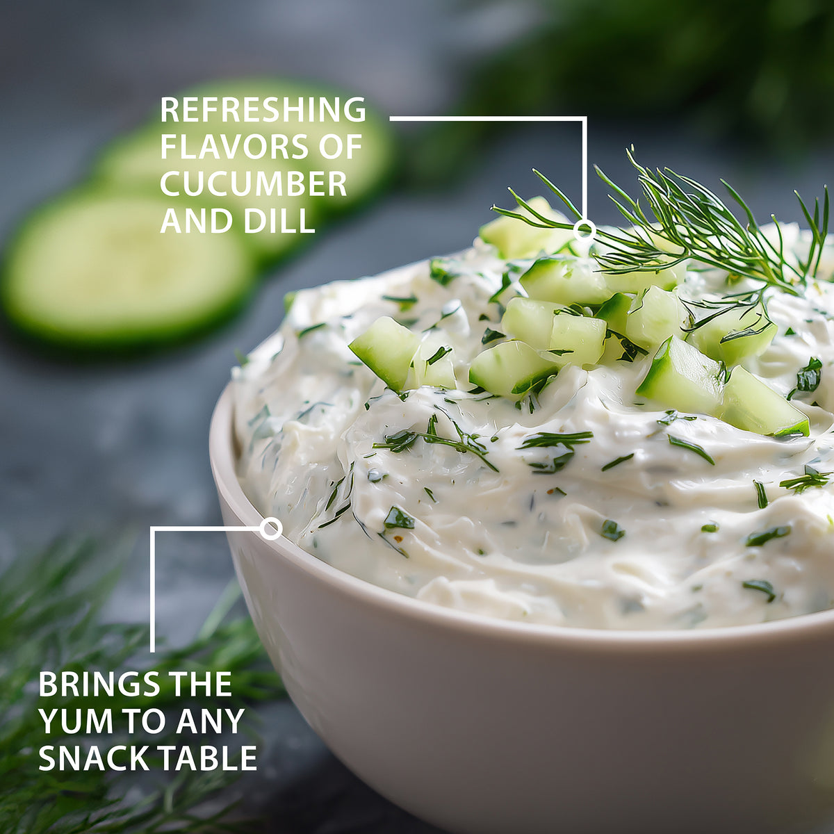 Cucumber Onion Dill Dip