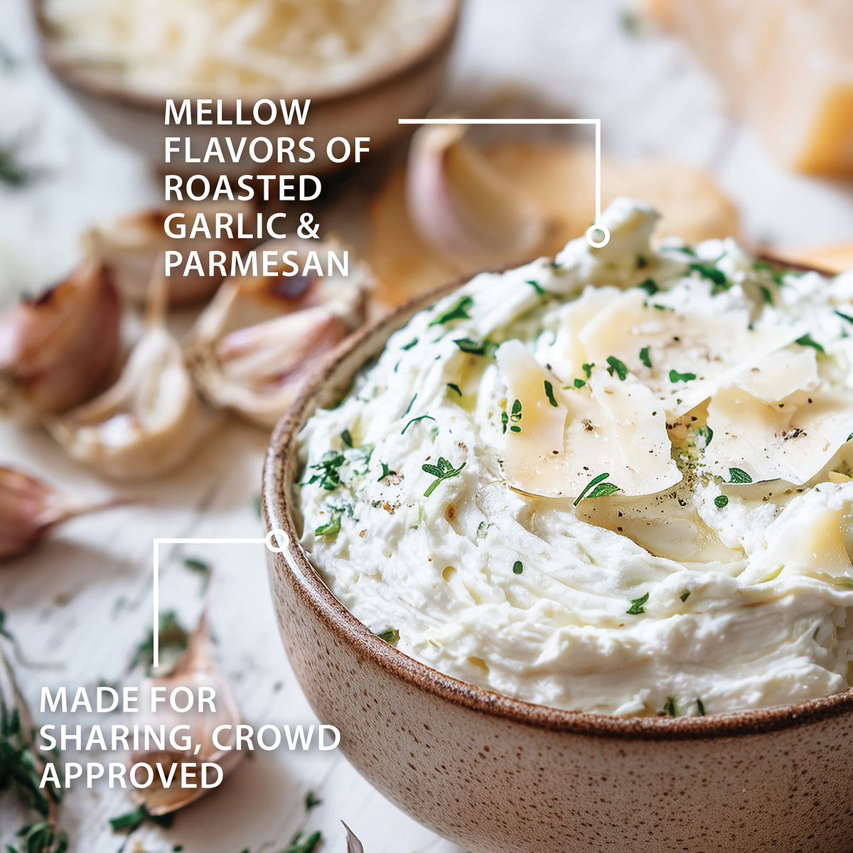 Roasted Garlic Parmesan Dip