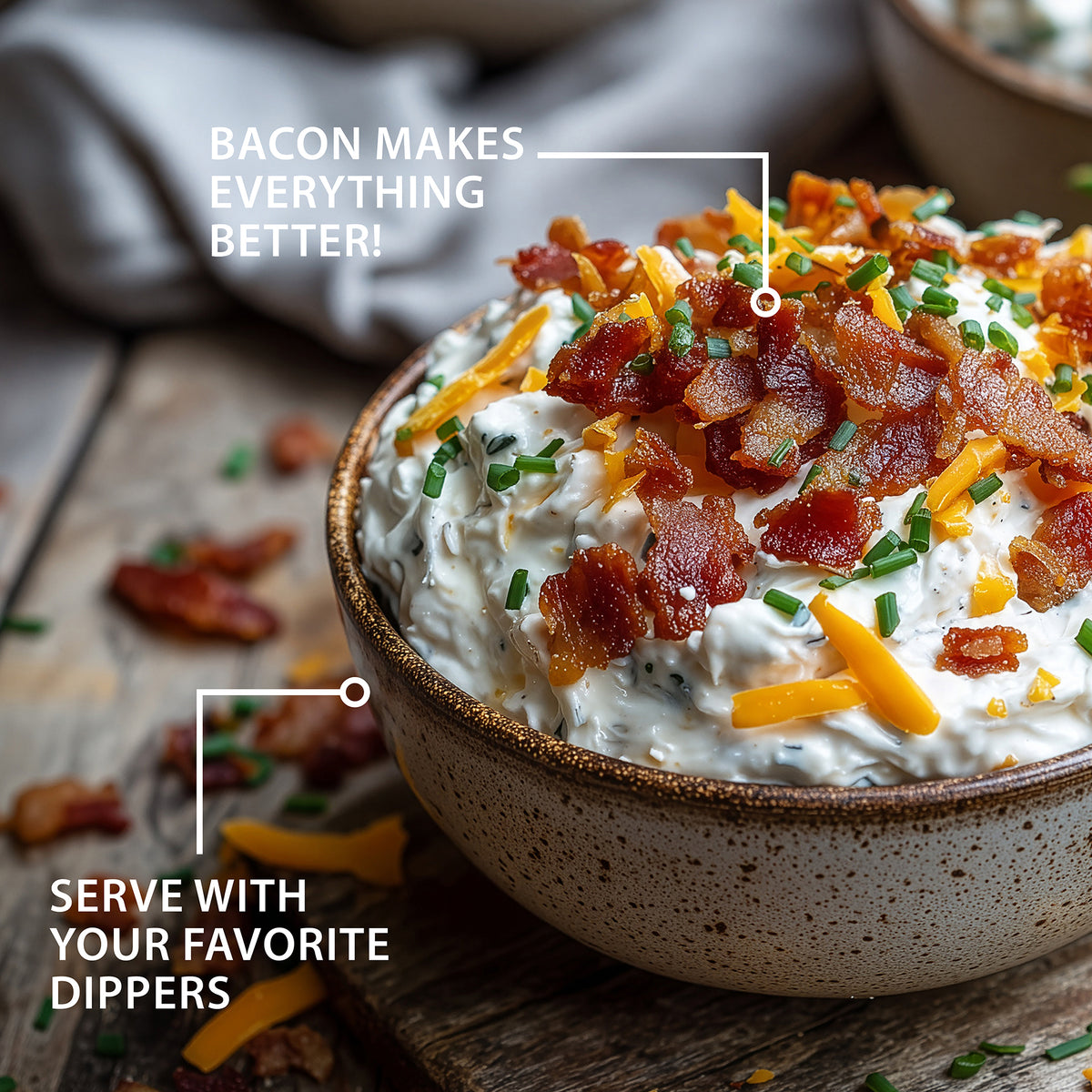 Garlic &amp; Bacon Ranch Dip
