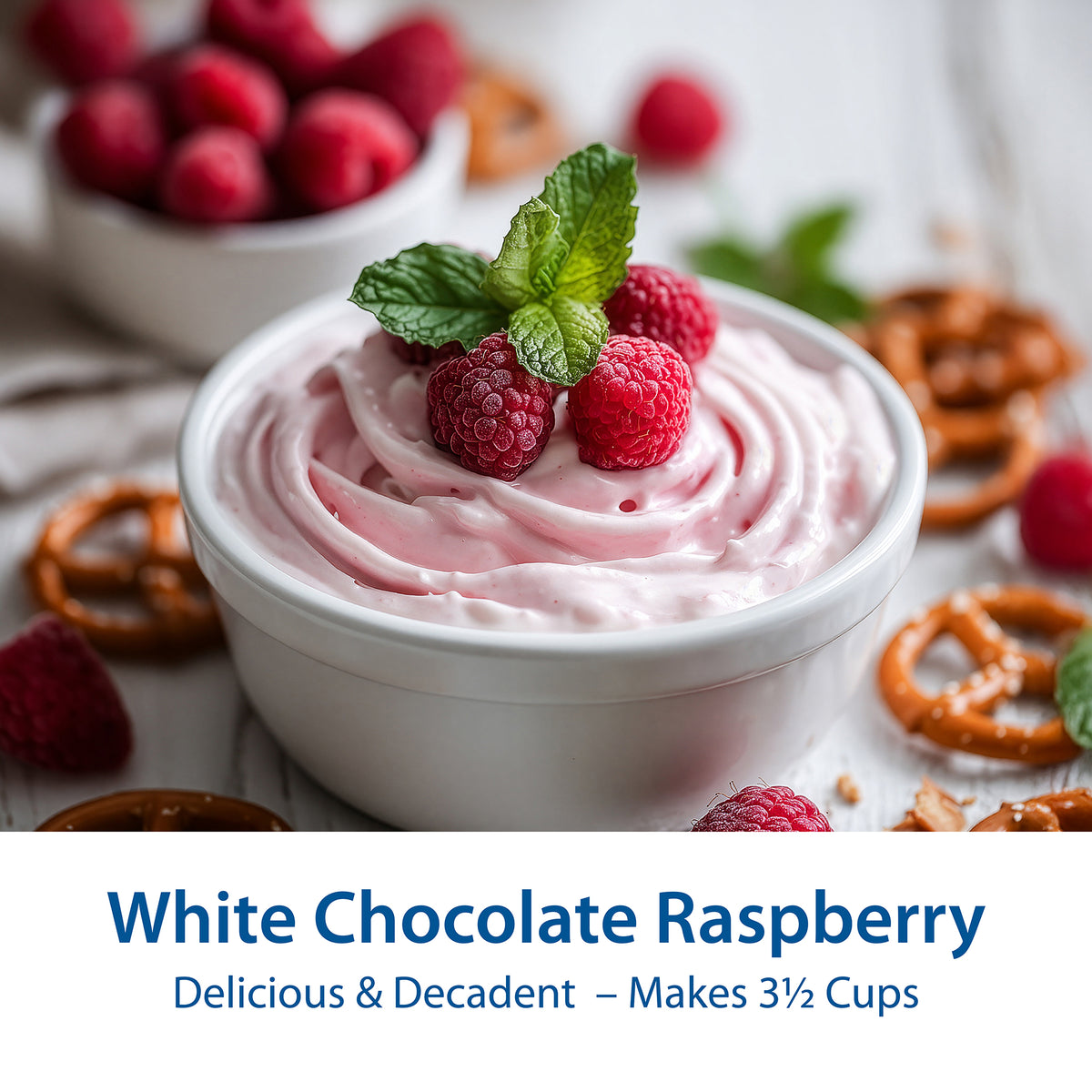 White Chocolate Raspberry Dip