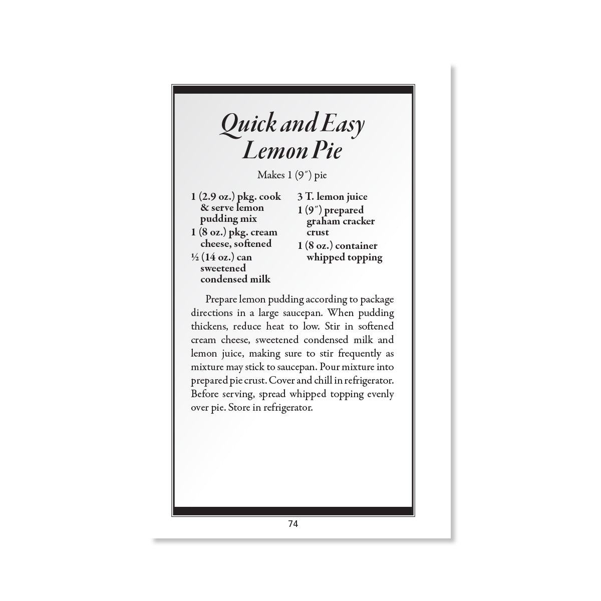 No Bake Cookies, Bars & Pies