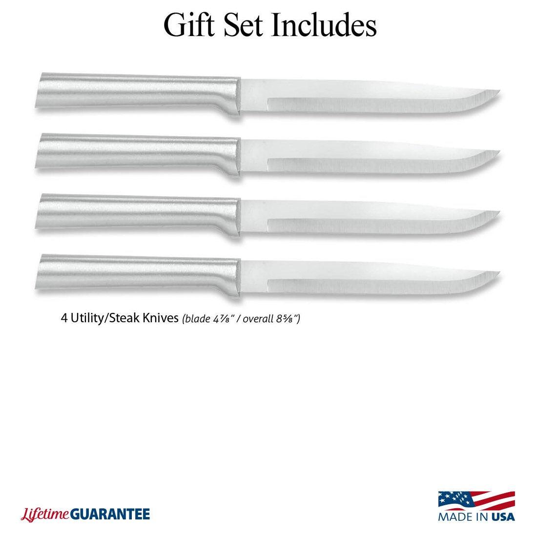 Four Utility/Steak Knives Gift Set