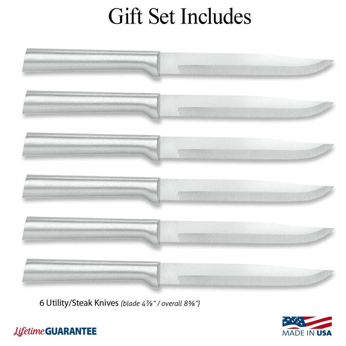 Six Utility/Steak Knives Gift Set