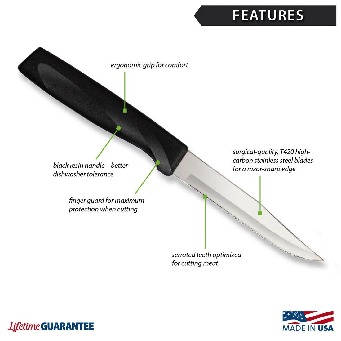 Anthem Serrated Steak Knife